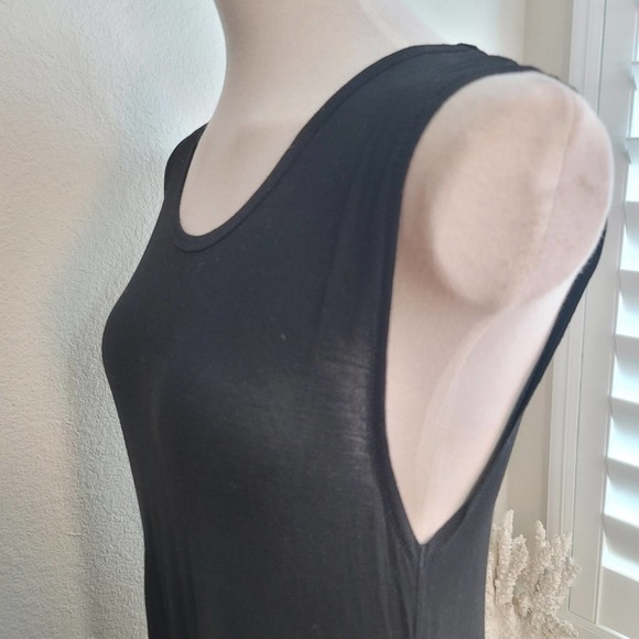 MADEWELL TWISTED SLEEVELESS T-SHIRT DRESS CREW NECK WOMEN'S SIZE LARGE - Picture 9 of 14